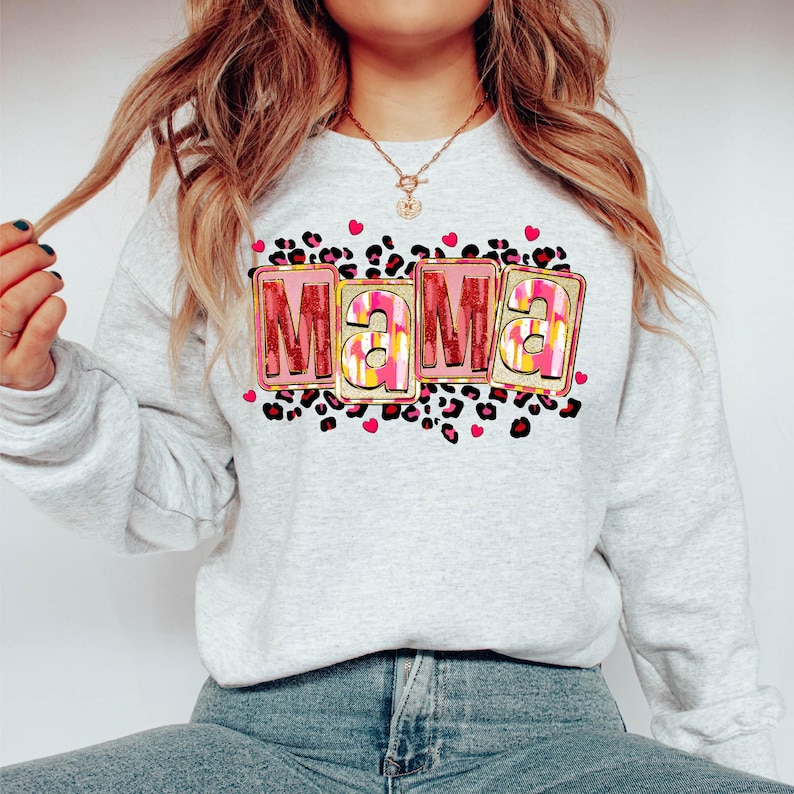Mama Leopard Shirt, Brushstroke Mama Valentine Shirt, Valentine Mama Shirt,valentine Mama Shirt, Valentine Tshirt, Mama Shirts, Gift For Mom