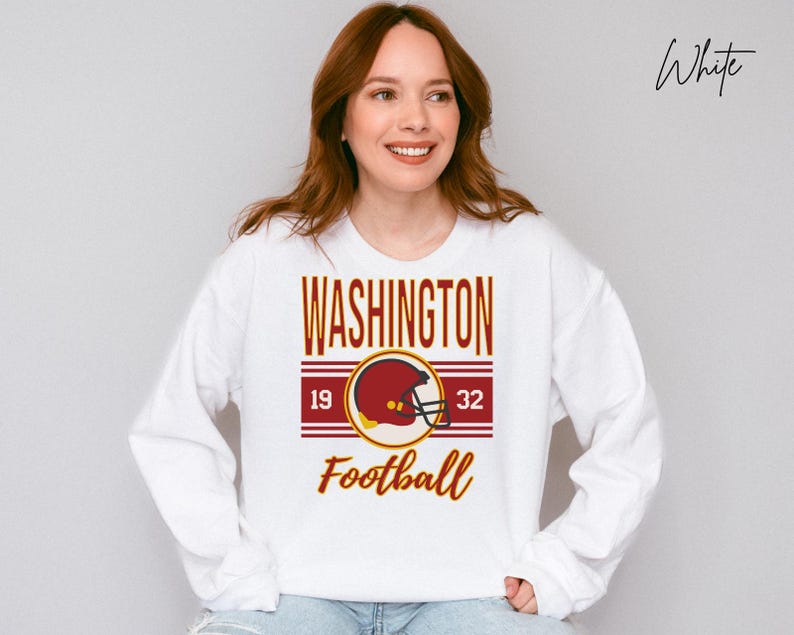Washington Football Crewneck, Vintage Style Washington Sweatshirt, Washington Fans Gift, Washington T-Shirt Washington T-Shirt For Men And Women