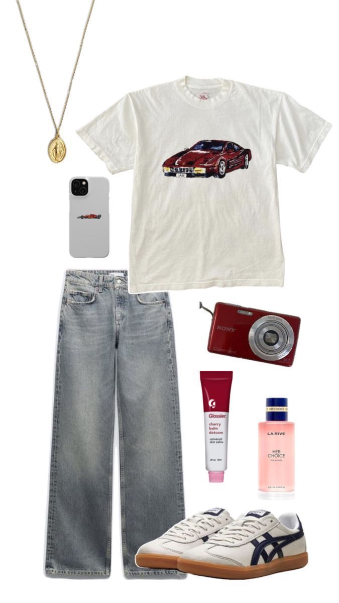 White Car Tee Shirt For Men And Women