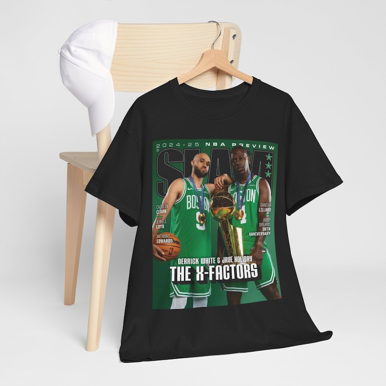 Jrue Holiday Derrick White Boston Celtics NBA Slam Cover Tee Shirt