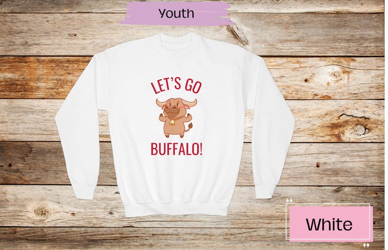 Kids Buffalo Football Sweatshirt Toddler Buffalo Football Sweatshirt Gift for Kids Buffalo Football Shirt Buffalo Kids Hoodie