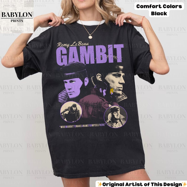 Vintage Gambit Shirt Deadpool Wolverine X-men Shirt Gambit Sweatshirt X Men Shirt Disney XMen Channing Tatum Shirt wooimbouttamakeaname For Men And Women
