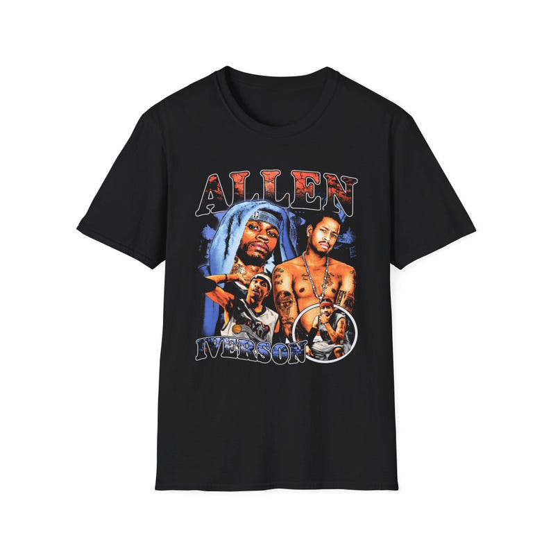 Allen Iverson Vintage Unisex T-Shirt, Limited Edition Shirt, Women Men Gift, Basketball Fan Tee, Softstyle Top