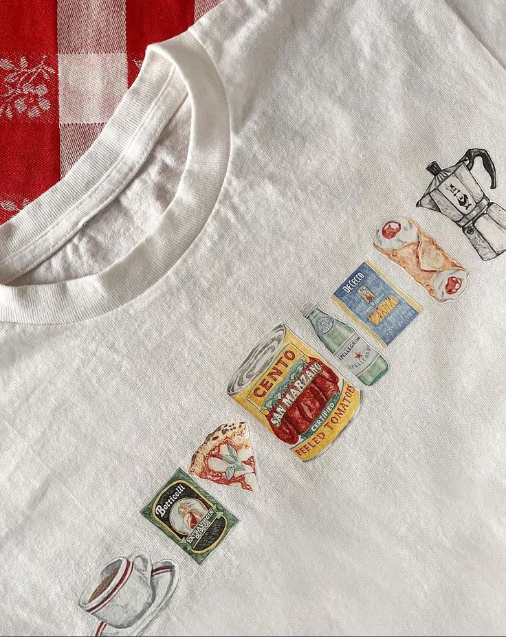 food art iron-on pack, Shirt Outfit Ideas