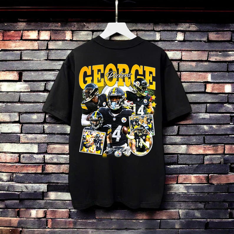 Limited George Pickens Vintage 90s Homage Retro Classic American Graphic Tee Bootleg Best Seller Unisex Sport Sweatshirt Hoodie Gift ARK116