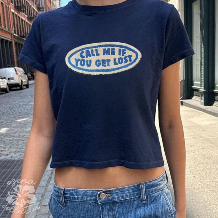 Call Me If You Get Lost Baby Tee, Music Tshirt, Preppy Baby Tee, Y2K 90s Baby Tee