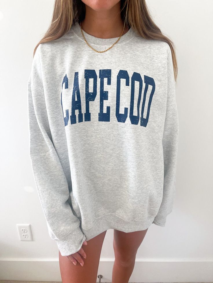 Cape Cod Crewneck, Trendy Crewneck, Oversized Crewneck, Gift for Her, Aesthetic Sweatshirt