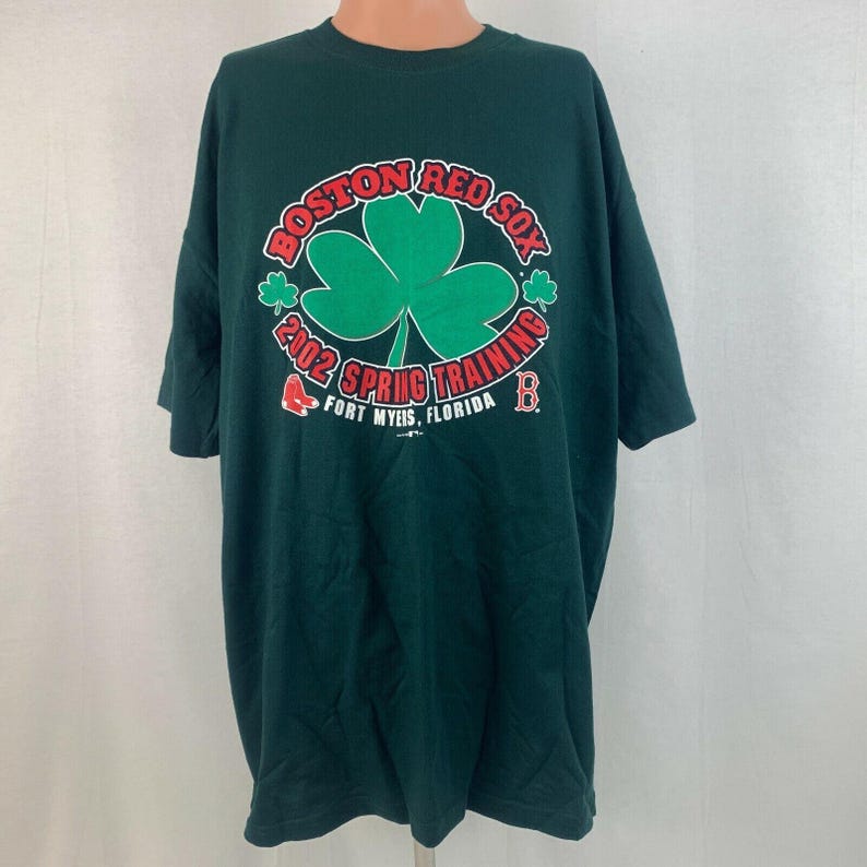 Boston Red Sox 2002 Spring Training T Shirt Vtg MLB Baseball Ft Myers FL Size XL