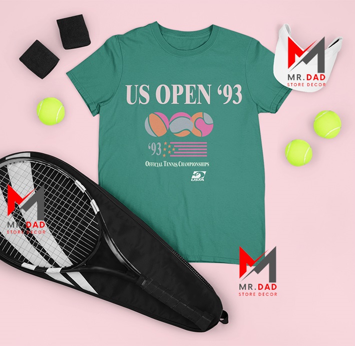 Vintage US Open 93 Tennis Championships USTA Tee Shirt OutfitVintage US Open 93 Tennis Championships USTA Tee Shirt Outfit For Men And Women