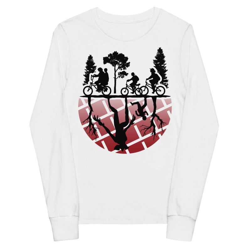 Kids Stranger Things Inspired Long Sleeves Eleven Shirt Gift for Her Him Shirt Upside Down Shirt Eggo Waffle Shirt Hawkins Long Sleeve Shirt