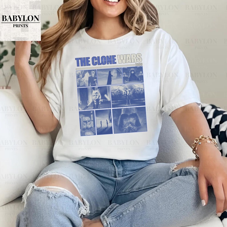 The Clone Wars Star Wars T-Shirt Ahsoka Tano Star Wars Tee Anakin Skywalker Jedi Shirt Rex 501st Star Wars Fan Shirt Disneyland Trip Shirt For Men And Women