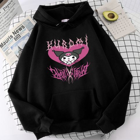 Autumn Streetwear O-Neck Sweet Girl Hoodie