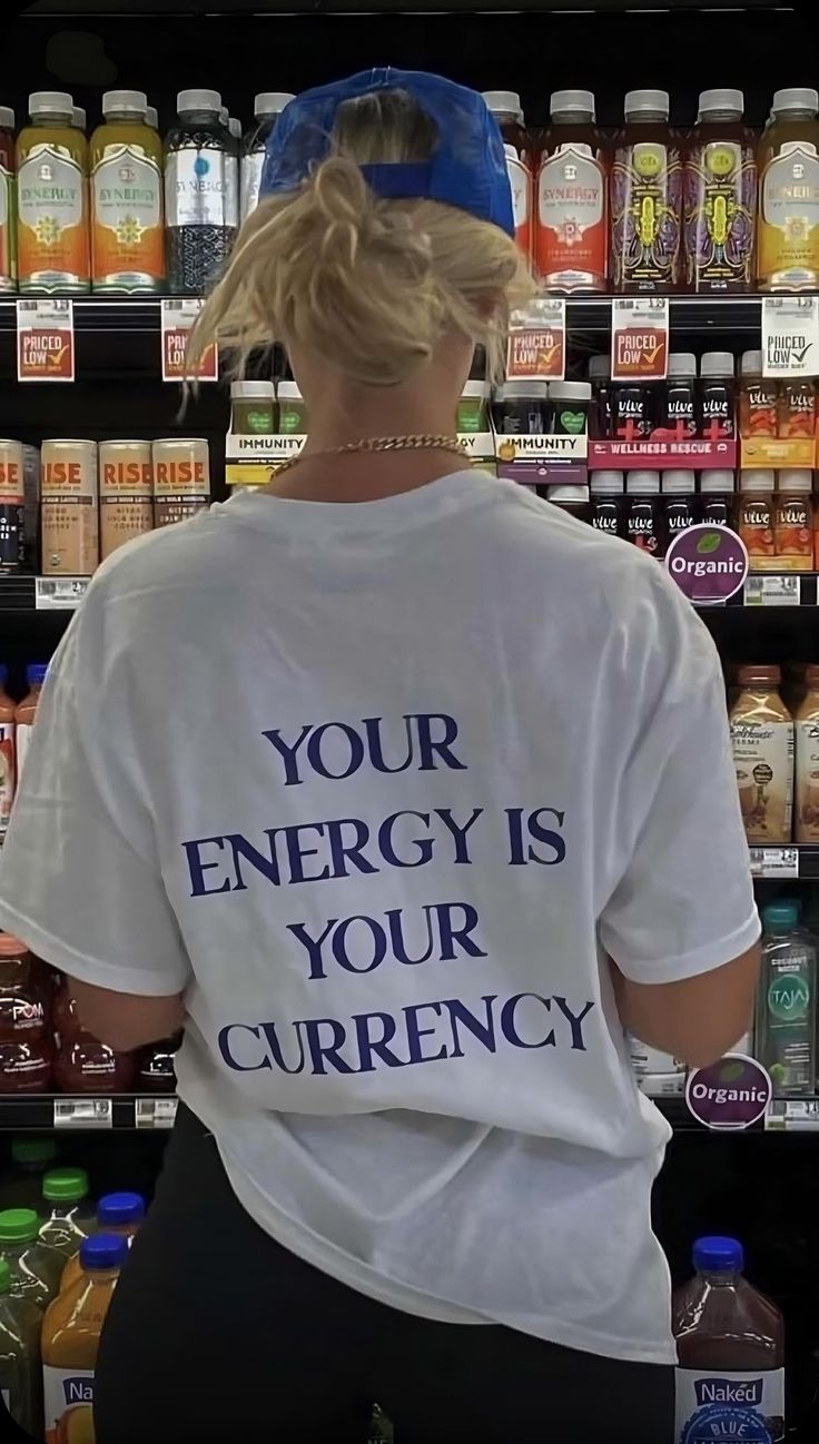 Your Energy Is Your Currency T-shirt Inspirational Shirt Manifestation Tee Self Love Tshirt 2000s Inspired Tee Y2K Quote T-shirt Gen Z Shirt