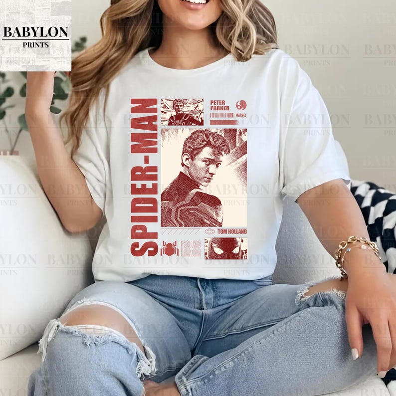 Vintage Marvel Spider-Man T Shirt Marvel Disney Sweatshirt Peter Parker Shirt Gift Tom Holland Shirt Spiderman Shirt Disney Trip Marvel Gift For Men And Women