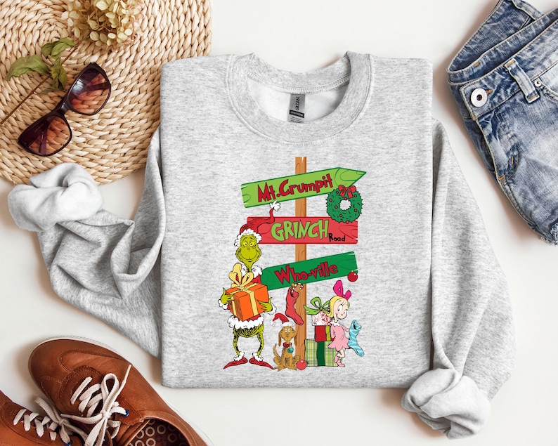 Christmas Grinch Sweatshirt, Grinch Shirt, Grinch Sweatshirt, Family Xmas Shirt, Christmas Gift, Merry Xmas Presents, Grinch Xmas Sweatshirt
