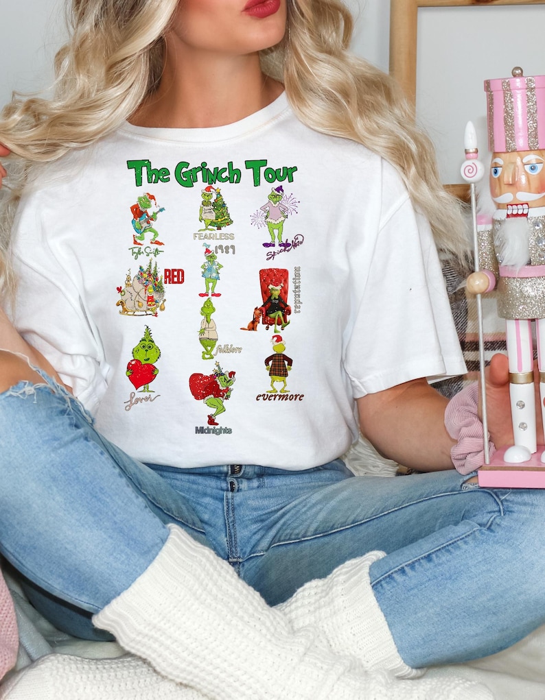 GRINCH TOUR SHIRT - Taylor Swift The Grinch Tour Christmas Shirt, Grinch Shirt, Christmas Gift, Family Christmas Shirt, Unisex Grinch Shirt GRINCH TOUR SHIRT - Taylor Swift The Grinch Tour Christmas Shirt, Grinch Shirt, Christmas Gift, Family Christmas Shirt, Unisex Grinch Shirt