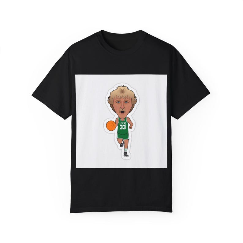 DA- Vintage Cartoon Larry Bird Graphic T-Shirt