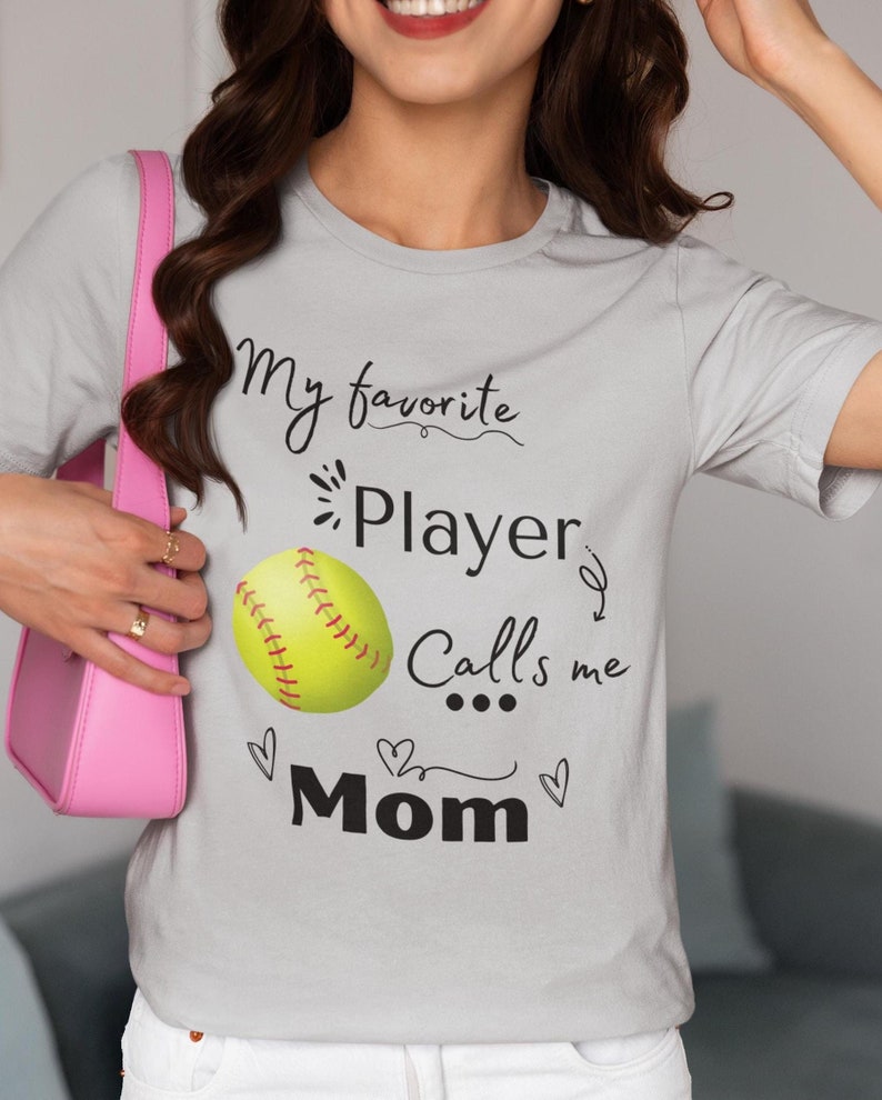 Softball Mom Unisex T-Shirt, Favorite Player Softball Mom Tee, Softball Mom Shirt with Hearts, Softball Fan Shirt, Softball Mom Tee Shirt,Softball Mom Unisex T-Shirt, Favorite Player Softball Mom Tee, Softball Mom Shirt with Hearts, Softball Fan Shirt, Softball Mom Tee Shirt, For Men And Women