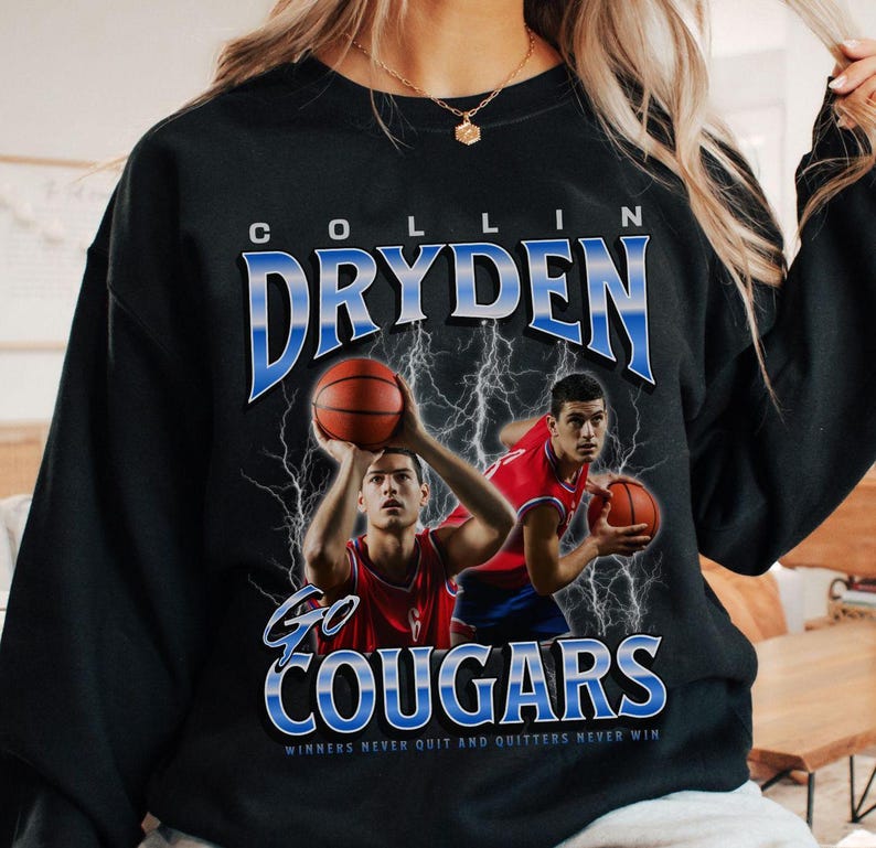 Personalized Basketball Sweatshirt Custom Player's Photo Tee, Customized Senior Sports Team Gift, Bootleg Player Design Boys Team Name Shirt For Men And Women