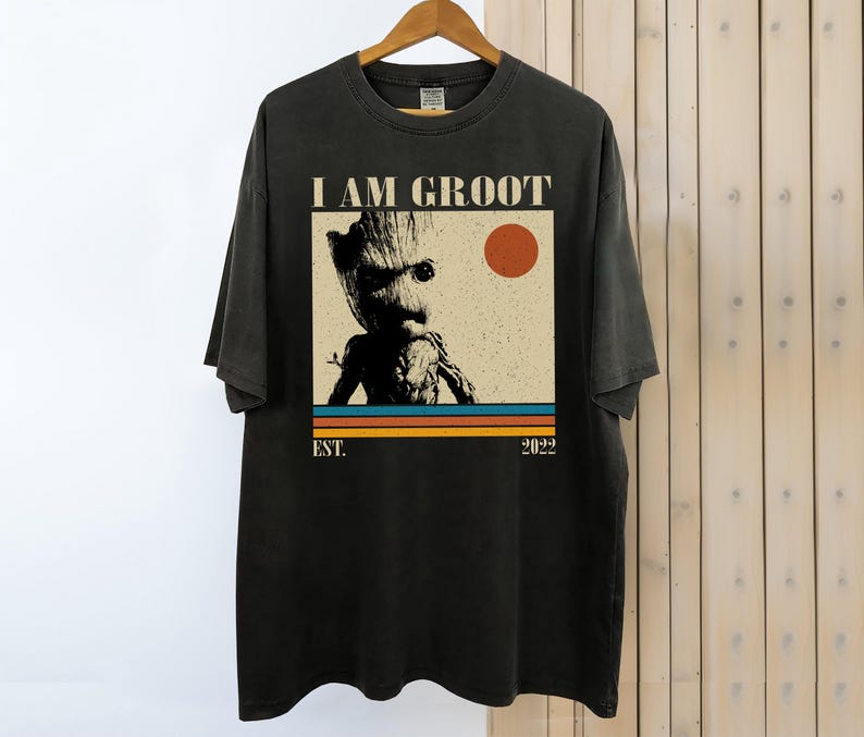 Groot Shirt, I am Groot Shirt, Marvel Shirt, Movie Shirt, Vintage T-Shirt, Retro Shirt, Classic Movie Shirt, Gifts for him