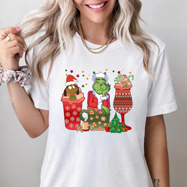 Grinch christmas coffee sweatshirt, grinch shirt for women, grinch christmas coffee, christmas coffee tee, christmas hoodie, grinch coffee,