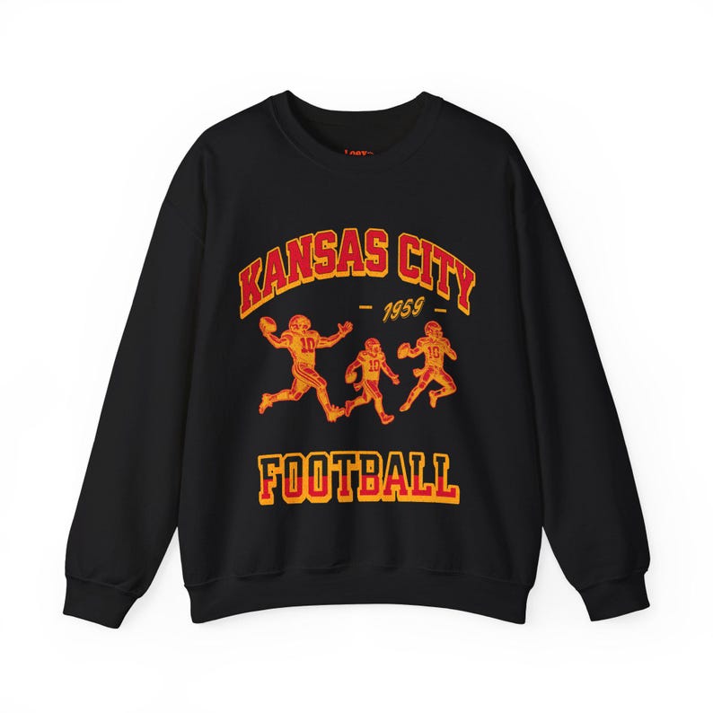 Vintage Kansas City Football Crewneck Sweatshirt | 1959 Retro Sports Apparel | Bold, Vibran Gift for Football Fans Bold, Perfect 4 Game Days For Men And Women