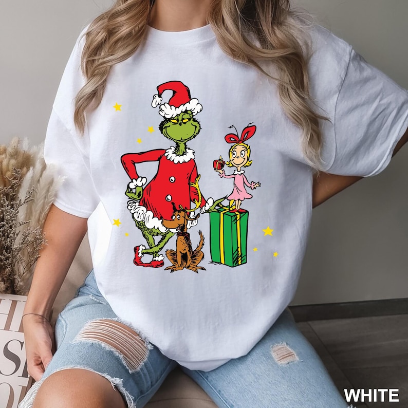 Grinch and Cindy Lou Who Grinchmas T-shirt Christmas Grinch Holiday Sweatshirt with Max the Dog Christmas Grinch Shirt Gift for Grinch Fans Grinch and Cindy Lou Who Grinchmas T-shirt Christmas Grinch Holiday Sweatshirt with Max the Dog Christmas Grinch Shirt Gift for Grinch Fans