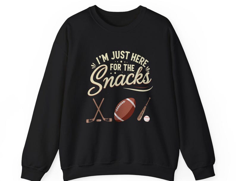 Snacks Lover Unisex Sweatshirt, Football Game Night Party Hoodie, Baseball, Hockey, Funny Shirt For Men And Women
