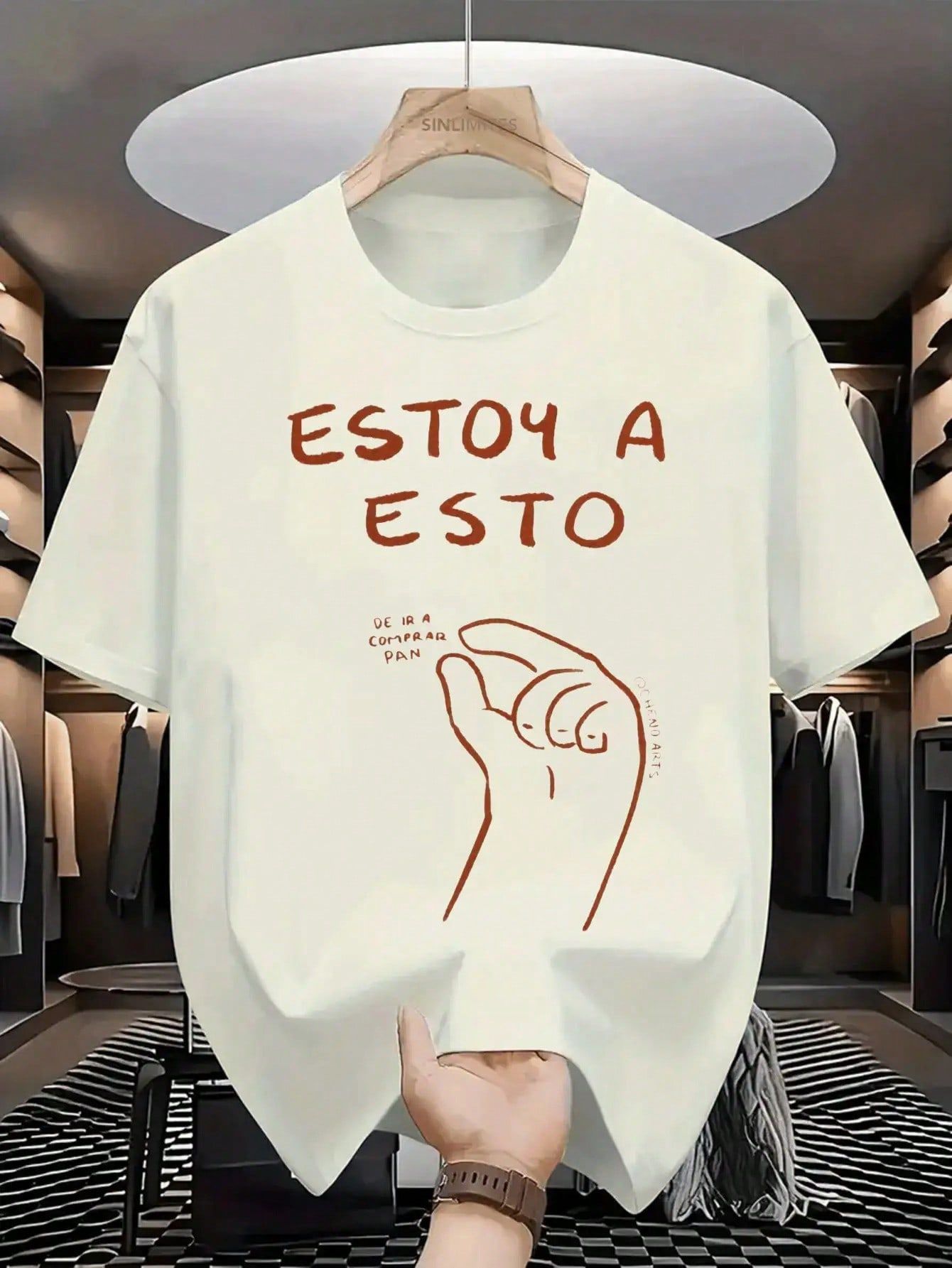 Camiseta gráfica para hombre 'Estoy A Eso' - Casual y deportiva, algodón transpirable, ajuste holgado, manga corta, cuello redondo, ropa para todas las estaciones, regalo perfecto para amigos, ropa casual de verano| Camisa de estilo casual| Ajuste cómodo - - Full Size Krixshop