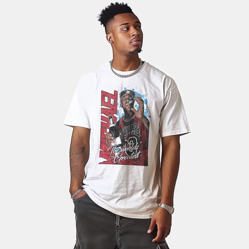 Michael Jordan NBA Basketball Sports Famous Player MVP Air Jordan | 90s 80s Arcade Sports Gaming | T-shirt