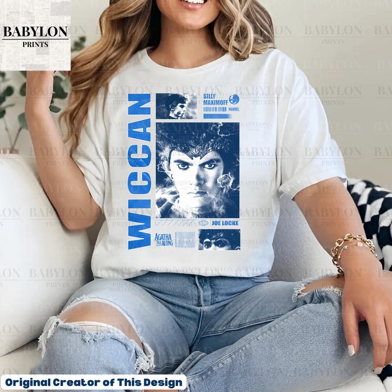 Wiccan Billy Maximoff Vintage T Shirt | Agatha All Along Shirt Wiccan T Shirt Agatha All Along Show Shirt Agatha Harkness Marvel Wandavision For Men And Women