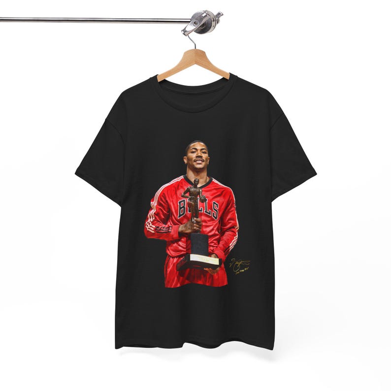 Derrick Rose T-shirt NBA, retro 90s