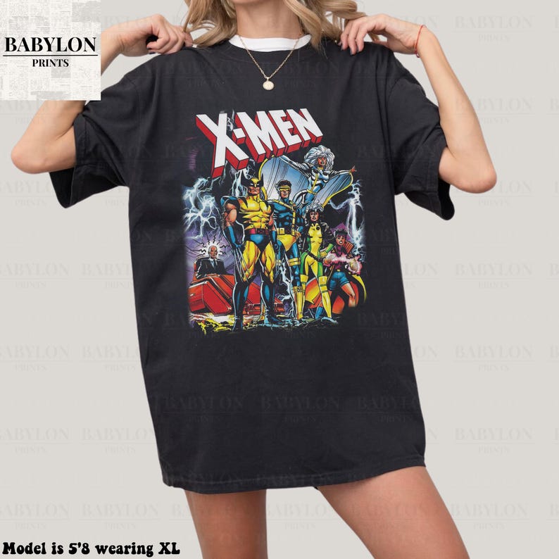90's Vintage X-Men Comic T Shirt | Retro Animated Series 90s Shirt, Marvel X-Men Shirt, Superhero Shirt Wolverine Magneto Shirt X Men 97 Tee