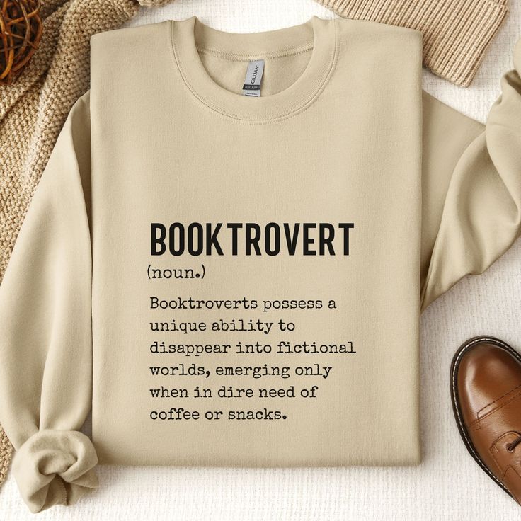 Booktrovert Sweatshirt, Book Sweatshirt, Book Lover Shirt, Reading Gifts, Bookish Shirt, Librarian Gift, Reading Teacher Shirt,Reading Shirt