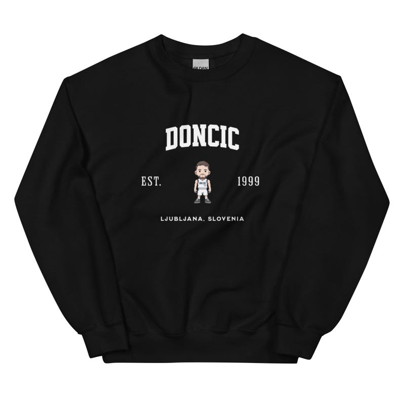 Luka Doncic Mavericks Varsity Shirt, Crewneck Sweatshirt, and Hoodie