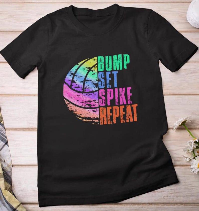 Volleyball Shirt, Bump Set Spike Repeat Volleyball Shirt, Sports Volleyball Lovers T-shirt, Volleyball Player Women Men Cute ShirtVolleyball Shirt, Bump Set Spike Repeat Volleyball Shirt, Sports Volleyball Lovers T-shirt, Volleyball Player Women Men Cute Shirt For Men And Women
