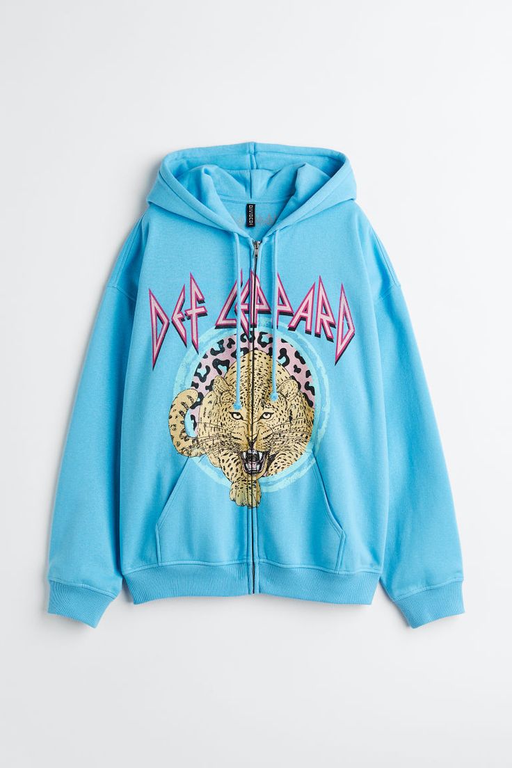 Printed Hooded Jacket For Men And Women