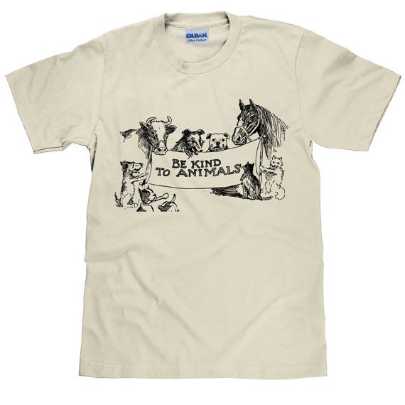 Be Kind to Animals ‚Äö√Ñ√¨ Animal Lover Tee ‚Äö√Ñ√¨ Unisex Cotton T Shirt ‚Äö√Ñ√¨ Item 2770