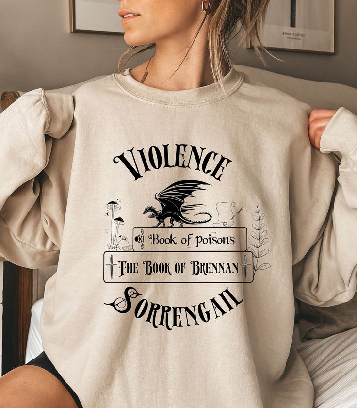 Violet Sorrengail Fourth Wing Shirt, Gift for Booklover, Bookworm, Fantasy Merch, Dark Academia Sweater, Booktok Shirt, Bookish Sweatshirt