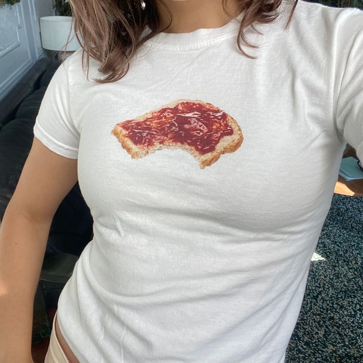 PB&J Baby Tee, Cottagecore Baby Tee, Pinterest Aesthetic Baby Tee, Y2K Baby Tee, Whimsygoth Baby Tee, Grunge Baby Tee, Foodie Shirt, Toast For Men And Women