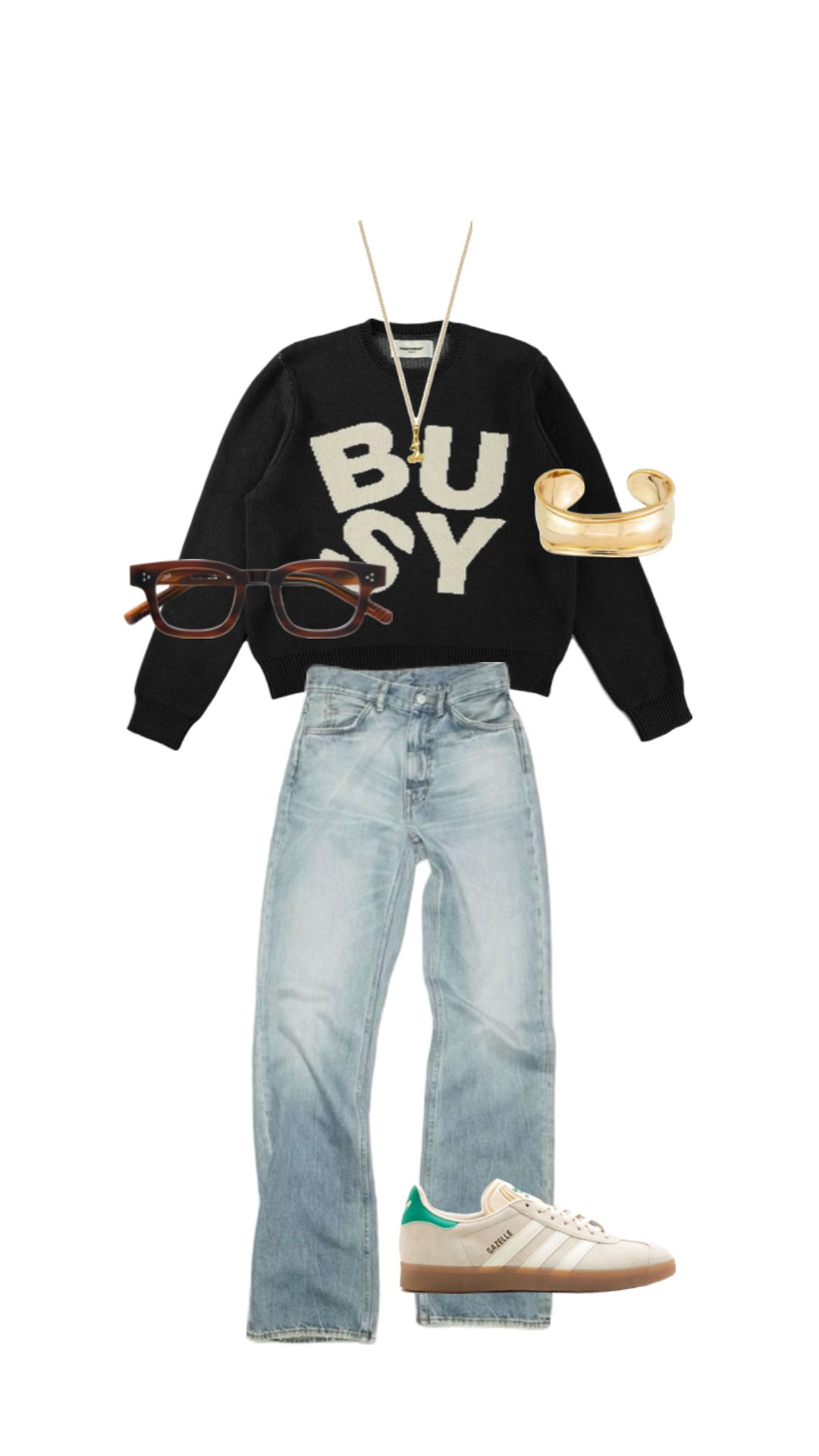 Spellout Knit - Black For Men And Women
