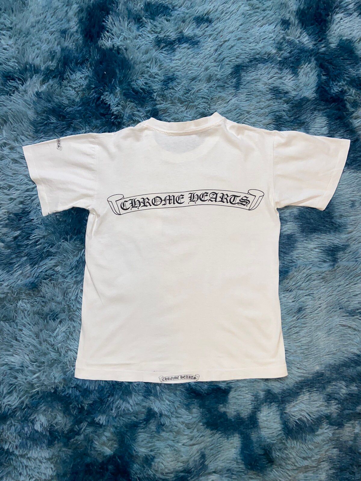 Vintage 90s Chrome Hearts OG Scroll Logo Gothic Pocket Tee, Shirt Outfit, Gifts For Men, Gifts For Women