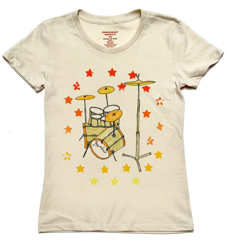 Drums Women‚Äö√Ñ√¥s Organic T-Shirt