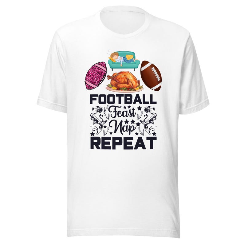 Football Fan T-Shirt Sports Lover Apparel Football Attire Funny Humorous Saying T Shirt Gift For Husband Game Day Tee Super Bowl Shirt