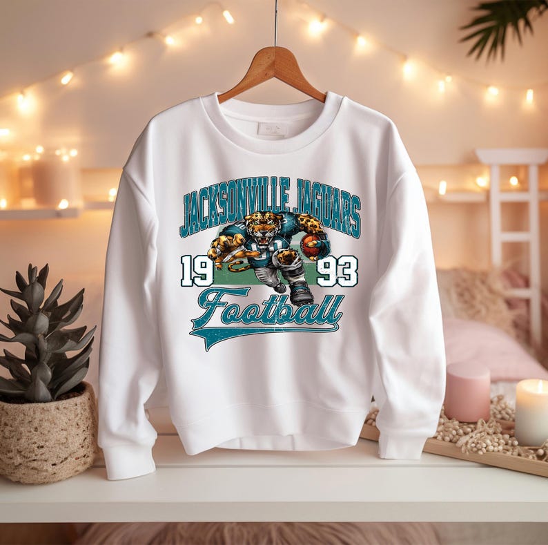 Jacksonville Football Crewneck Sweatshirt / T-Shirt, Vintage Jaguars Sweatshirt, Jacksonville Game Day Shirt, Jaguars Gifts