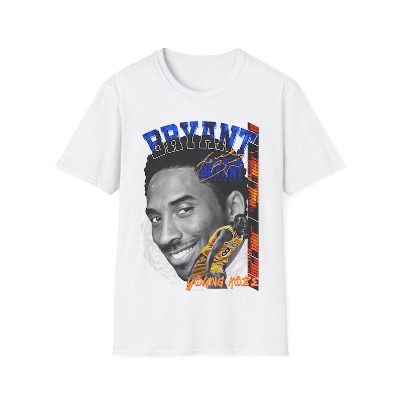 Kobe Bryant NBA Graphic Retro Tee Shirt Mens Los Angeles Lakers Retro Rookie usa Basketball Clothes For Him Gift