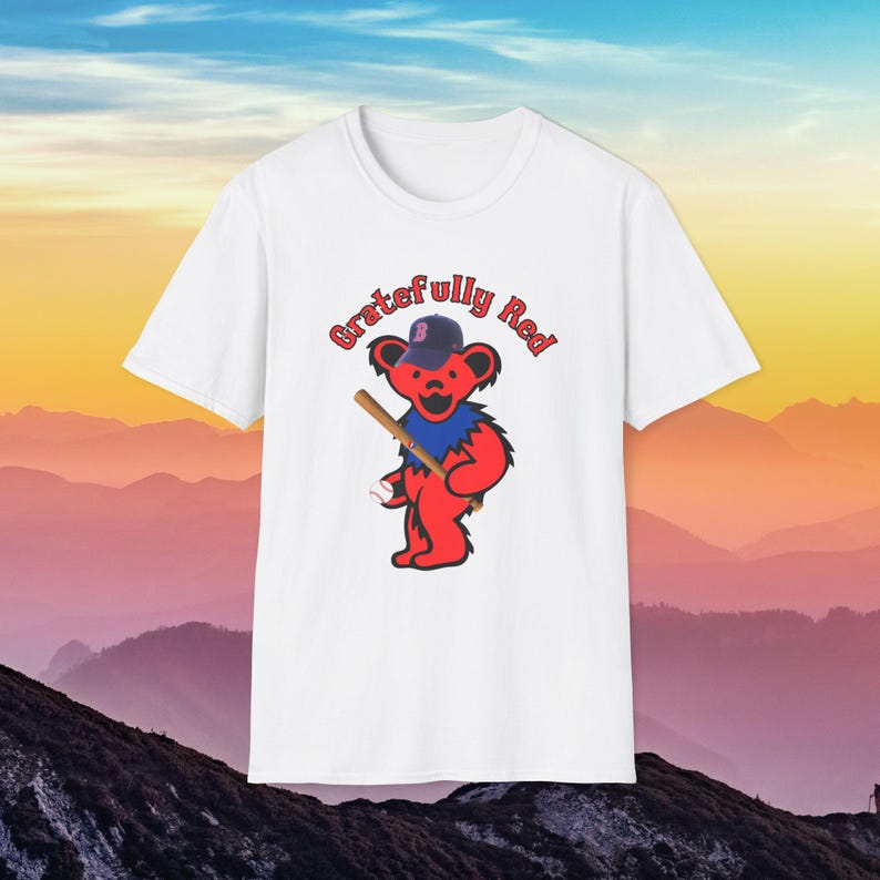 Grateful Dead Boston Red Sox Baseball MLB T shirt