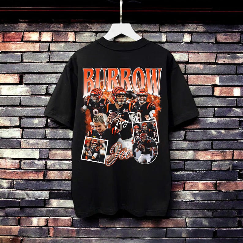 Vintage 90s Joe Burrow Tshirt, Joe Burrow Football Youth Shirt, Joe Burrow Sweater, Retro American Football Gift, Chrismas Gifts