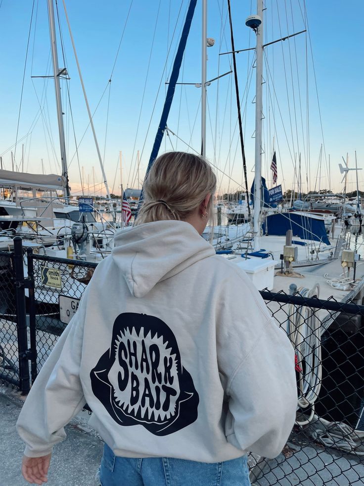 Shark Bait Hoodie in Sand