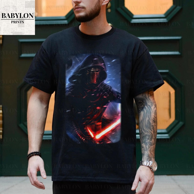 Vintage Kylo Ren T Shirt Star Wars Sequels Disney Sweatshirt Rey Star Wars Kylo Ren Ben Solo Shirt Rise of Skywalker Disney Tee Last Jedi For Men And Women